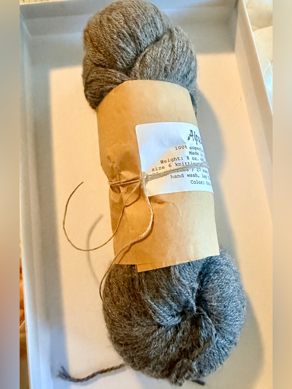 Alpaca - 100% Superfine Alpaca - Grey Mist